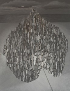 Een van Renske Cramers schilderijen: Viral (2011). (Acryl op doek, 60 x 80 cm.)