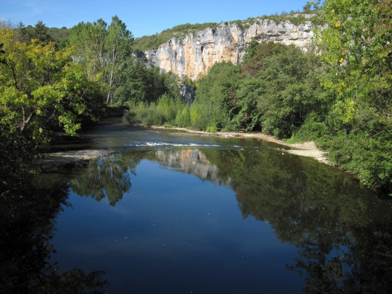 Renske Cramers foto van de rivier de Lot (Frankrijk) op een mooie herfstmiddag