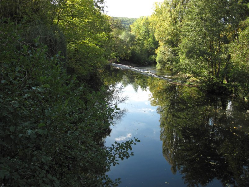 Renske Cramers foto van de rivier de Lot (Frankrijk) op een mooie herfstdag