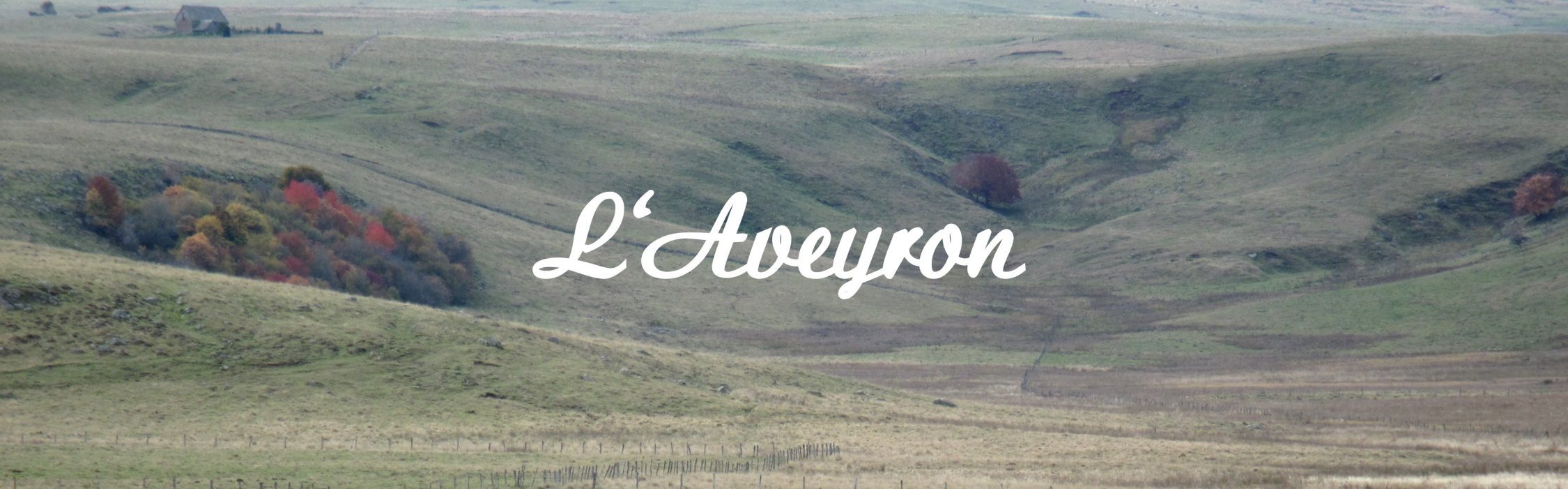 Een foto van de pagina over de Aveyron (Frankrijk) op de site Renske Cramer Creatief