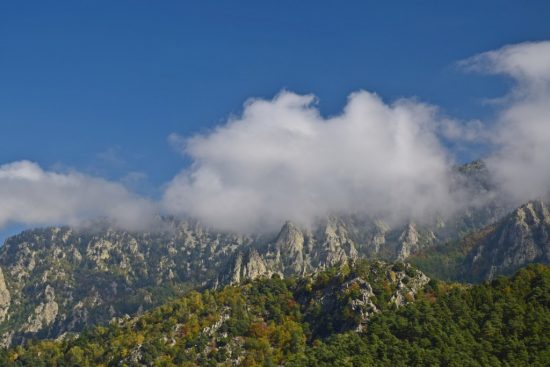 Foto van de Pic du Canigou in de Pyrénées-Orientales, Frankrijk.