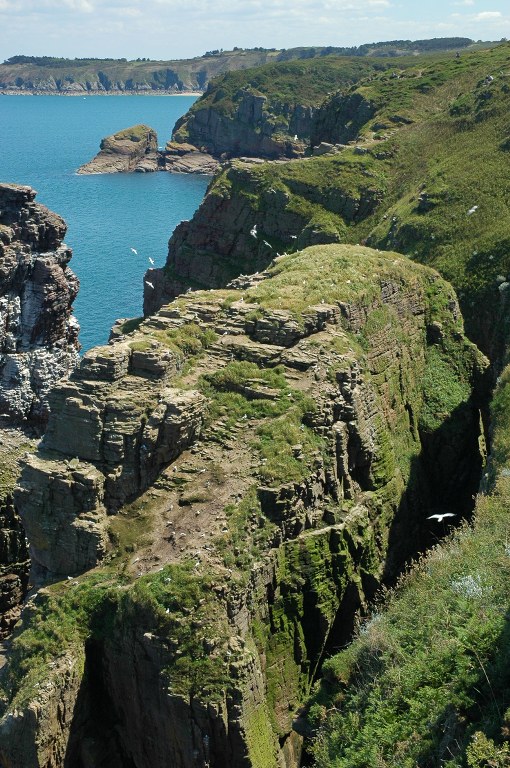 Renske Cramer Creatief foto van de rotsige kust van Bretagne (Frankrijk)