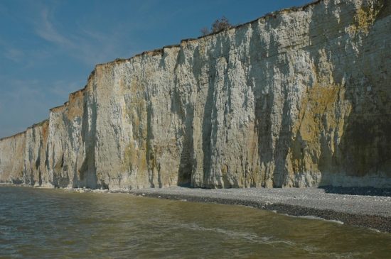 Renske Cramer Creatief foto van de krijtrotsen aan de kust van de Haute-Normandie (Frankrijk)