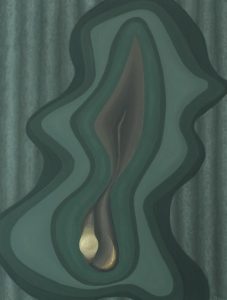 Renske Cramers abstracte schilderij 'Verbroken herinnering 2008/34 (uittreden)'